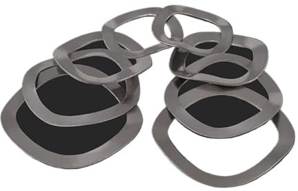 CTRSM Rondelles élastiques ondulées ondulées, Rondelles à Ressort à Trois Vagues en Acier Inoxydable 304, M3 M4 M5 M6 M8 M10 M12-M41(5pcs M4x8x0.3)