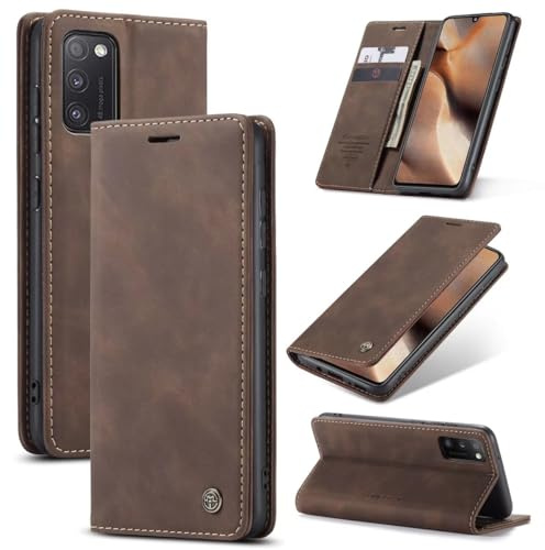 SLWYF Handyhülle für Google Pixel 6a Hülle Premium Lederhülle Klappbar Flip Case Tasche Magnet Kartenfach Standfunktion Klapphülle Schutzhülle für Google Pixel 6a, Kaffee