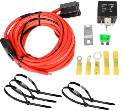 P/N 30247 Kit de derivación de relé de bomba de combustible eléctrica de 12 V Interruptor de relé a prueba de agua Compatible con modelos similares
