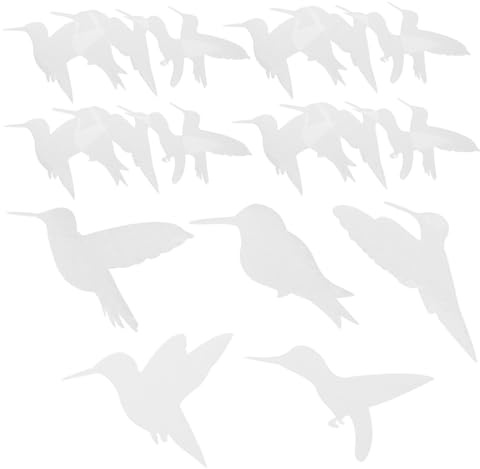 HOMOCONO 15pcs Decorative Window Sticker Bird Decals for Windows Static Cling Stickers Removable Pet Film Decals No Adhesives Glues Used