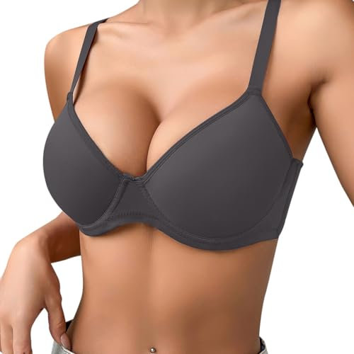 Generisch BH Damen mit Bügel Super Push Up Tshirt BH für Kleine Brüste Extrem Gepolstert Maximizer Balconette Große Größen Underwired Bra
