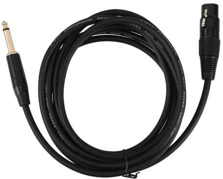 iplusmile Câble Audio XLR vers TRS pour Microphone Câble XLR Femelle avec Adaptateur pour Enregistrement Connecteur
