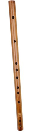 Kleine Holzflöte Key D für Anfänger mit Aufbewahrungsbeutel | Feine Öffnung, Einfache Ansprache, Spiegelpolitur, Kleines Volumen, Braune Ausführung, 1 Stück