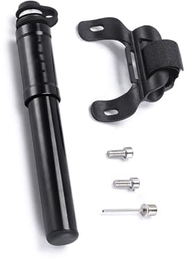 WATERBELINE Kleine Fahrräder Pumpen Fahrräder Reifenpumpen für Reifen, Hochdruck-Fahrradfüller mit Standard-Fahrradventil für Bälle