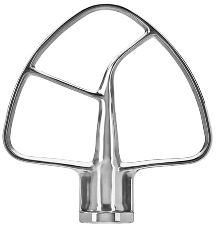 Frusta Piatta In Acciaio Inossidabile, Compatibile Con KitchenAid, Impastatrice Con Supporto Inclinabile Da 4,5-5 Qt, Accessorio For Impastare La Pasticceria.
