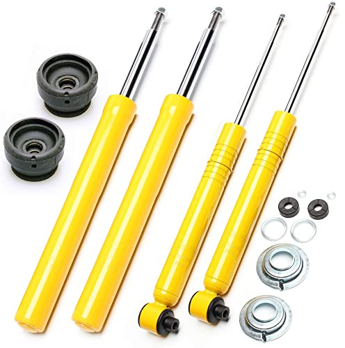 4X SPORT-STOßDÄMPFER GASDRUCK SPORTDÄMPFER VORNE HINTEN + DOMLAGER VA - AUDI 50, DERBY, POLO