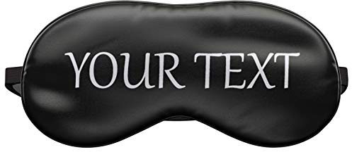 Schlafmaske Reise Relax Augen Abdeckung Bett Emoji Nickerchen Augenbinde Seine Schwarz Your text Dein Text Auf Anfrage [042]