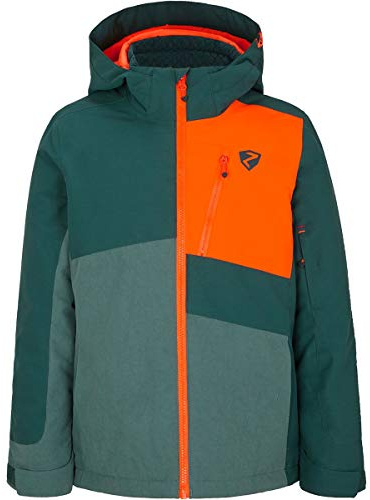 Ziener Ayden Junior Boys' Ski Jacket, Winter Jacket, Waterproof, Windproof, Warm, boys, Children's ski jacket, winter jacket, waterproof, windproof, warm, 207903, Spruce green washed., 116 (EU)