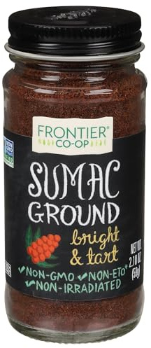 Frontier Co-op Sumac Spice, Ground, 2.10 oz - Made with Sumac Berries and Salt for Traditional Middle Eastern Foods