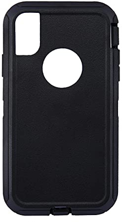 Replacement TPE Rubber Outer Skin Compatible with Otterbox Defender Series Case for iPhone XR Black