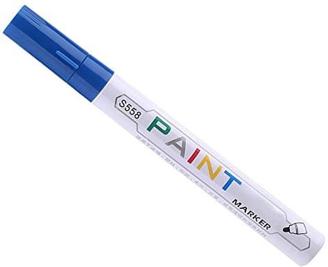 iSpchen Auto Lackstift Reparaturstift Wasserdichter Kratzerentferner Kratzer zu Entfernen Lackstift Reifenmarker Auto Anti-Kratzer Reparatur Stift für Leichte kratzer langen kratzer,Blau