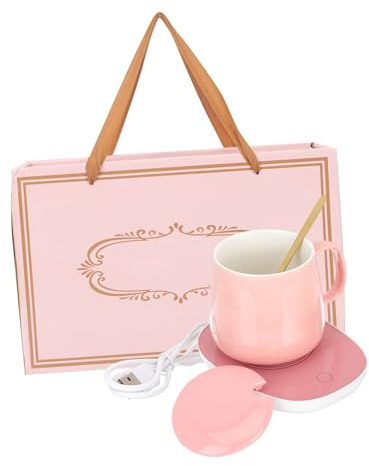 BESTonZON 1 Ensemble Chauffe-Tasse Automatique fe-Bougie Bureau USB Plaque À Café Cappuccino