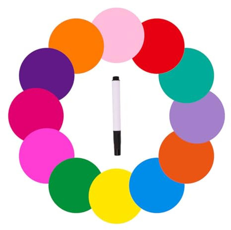 12 Stück Löschbare Punkte Bunte Löschkreise Für Zuhause Büro Klassenzimmer Verwendung Wiederverwendbare Message Board Aufkleber Marker Bunte Haftnotizen Selbstklebende Haftnotiz Tabs Süß