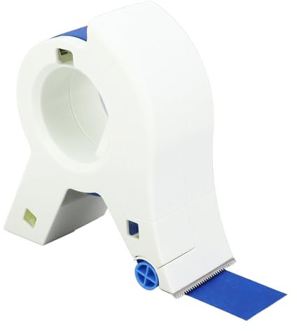 Jectse Applicateur de Ruban de Peinture de Masquage, Applicateur de Ruban de Peintre en Plastique, Distributeur de Ruban de Masquage avec 5 Rouleaux de Ruban de Peintre Bleu