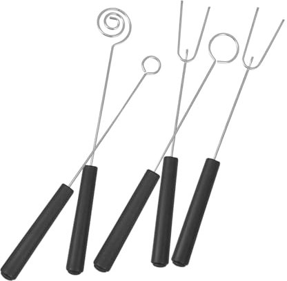 YARNOW Set 5 Forchette da in Inossidabile per Barbecue Utensile per Immergere e Dolci Design Ergonomico e