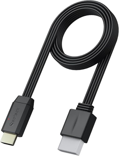 Neoteck Adaptador para Wii a HDMI 1080P 5ft/150cm Converter Wii a HDMI Convertidor de Video y Audio Conectar y Usar Compatible con Nintendo Wii, Wii U, HDTV, Monitor-Negro