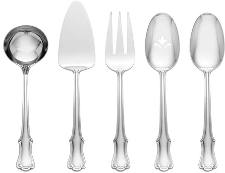 Oneida 897922 James Street Mirror 5 Piece Hostess Set