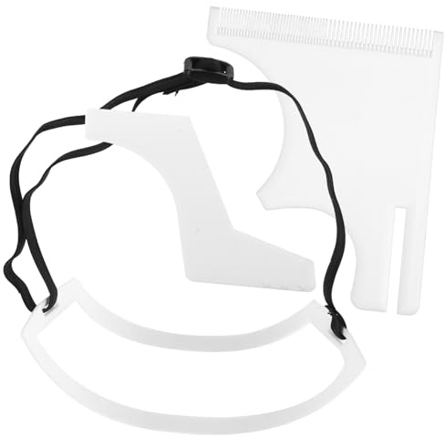 VICASKY Per Rasatura Dei Peli Del Collo Strumento Per Modellare La Guida Attaccatura Dei Capelli Per Rifinitura Della Barba Accessori Per Barba Per Uomo