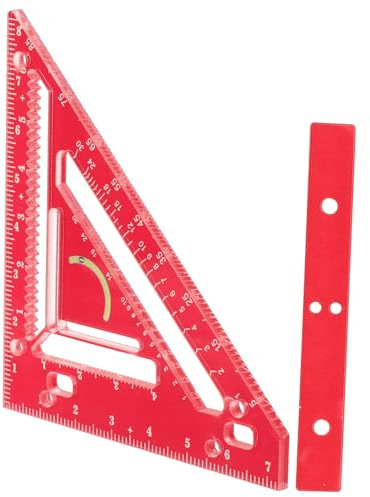 HORIALENCE Righello Triangolare in Acrilico Squadra Per Travi Strumento Di Misurazione Righello Di Misurazione Angolare Squadra Per Intelaiatura Triangolare Da Disegno Di