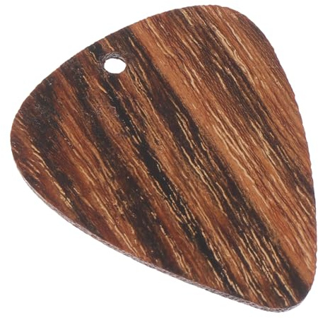 WEKADRIN Holz gitarren plektrum Anhänger ohne Band Langlebiges Glattes Daumen Fingertip pick Dekorativer Holz schmuck für Musiker und Gitarrenliebhaber