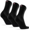 DANISH ENDURANCE Merino Wool Socks Mens, Moisture-Wicking, Mens Socks, for Women, Unisex, 3 or 5 Pack, Black, 6-8