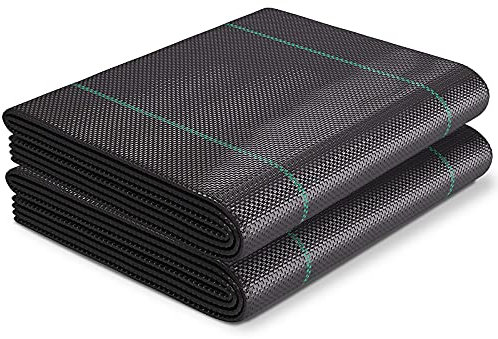 FB FunkyBuys Weed Control Fabric - 3m x 10m Ground Cover Membrane Heavy Duty UV Stabilised Weed Barrier Fabric For Gardens, Lawns, Patios, Flower beds, Underdecks and Walkways (3m x 10m)