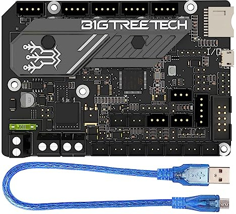 BIGTREETECH SKR Mini E3 V3.0 Control Board Integrierte TMC2209 UART Stepper Driver unterstützt Marlin/Klipper kompatibel Ender 3/Ender 3 Pro/Ender 3 V2 3D Drucker Motherboard ZZB000590 schwarz