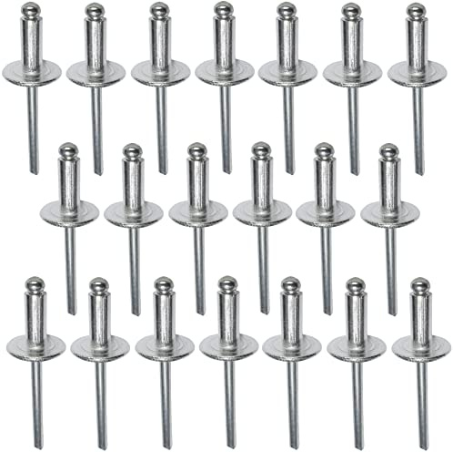 AERZETIX - C48169 - Satz von 20 Blindnieten blindniet Ø5x12mm mit großkopf 14mm - DIN 7337 C - popnieten - nieten mit bruchfest stange - aus aluminium stahl