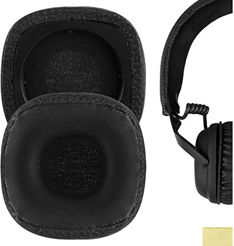 Geekria QuickFit Replacement Ear Pads for Marshall Major III Wired Wireless, MID ANC Headphones Ear Cushions, Repair Parts (Black)