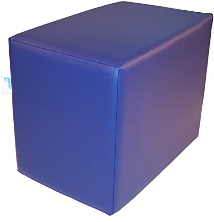Cuscino di posizione, cubo di supporto, cubo, dorso, nucleo rigido, 50 x 45 x 40 cm, colore: blu zaffiro