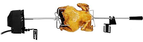 YXSH Barbecue Grill in Acciaio Inox Girarrosto Asta Barbecue A Carbone Maiale Pollo Motore Spiedo Carne Forchetta Campeggio Picnic