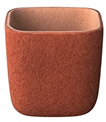 blomus Stiftebecher -HERBA- | Farbe Rustic Brown/Tan | Aus Filz; Maße 11,5 x 11,5 x 11 cm