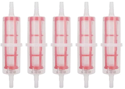 5 Stück Dieselfilter, Benzinfilter Kraftstofffilter Dieselkraftstofffilter Schnellkraftstofffilter für LKW-Gabelstapler 8mm / 0,3in oder 10mm / 0,4in Schlauch passen