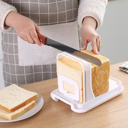 Affettatrice per pane, Panino multifunzionale/Toast Maker, manico manuale regolabile Macchina da taglio fatta in casa per tagliare il pane spessore veloce e sicuro