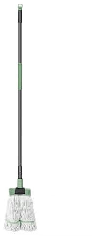 DALIPER Heavy Duty Wet Mop with 58 Long Handle Industrial Commercial Mop for Floor Cleaning, Looped-End String Wet Cotton Mops for Home, Kitchen, Garage, Office, Workshop