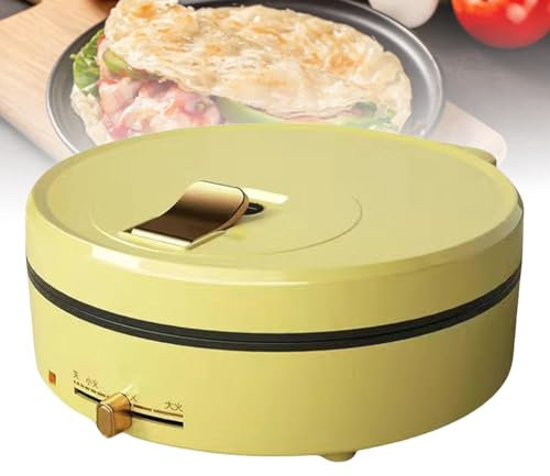 Sartén eléctrica doméstica, sartén eléctrica de Doble Cara, sartén Multifuncional, calefacción de Doble Cara, Revestimiento Antiadherente, Parrilla para panqueques de Pizza