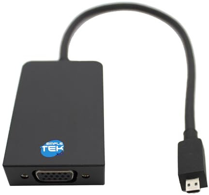 SIMPLETEK - 1518 Micro-HDMI to VGA Adapter Cable Compatible with Microsoft Surface 1 2 (Refurbished)