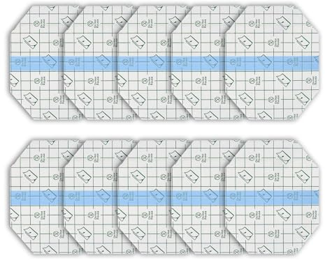Vendaje adhesivo elástico transparente, Vendaje adhesivo, 10 Uds. Película transparente elástica grande impermeable para vendaje, Cinta elástica adhesiva transparente, cinta de vendaje impermeable tra