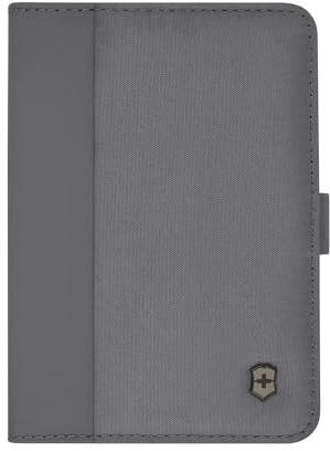 Victorinox Travel Essentials Reisepasshülle mit RFID-Blocker, Organizer für Ausweis, Kreditkarten, Reisedokumente, Damen/Herren, Grau