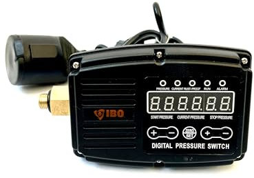 IBOPRESS SX 1/4“ elektronischer Druckschalter für einphasige Pumpen Trockenlaufschutz Druckwächter 0,5-10 Bar für Wasserpumpen Pumpensteuerung Hauswasserwerk