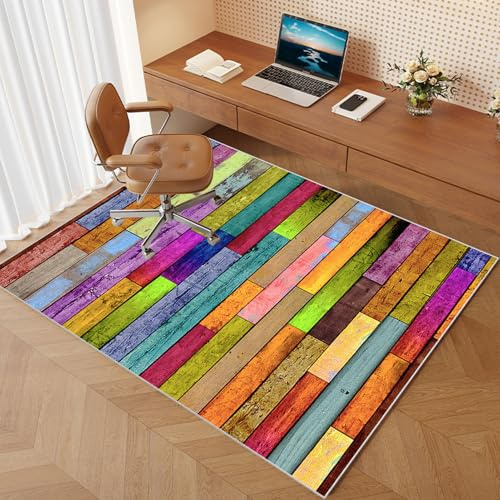 Bodenschutzmatte Bürostuhl Verschiedene Größen Bürostuhl Unterlage geeignet für Parkett Laminat Teppich Fliesen Hartböden Rechteckig Non Slip Gaming Schreibtischstuhl Schutz Matte 60 x 70 cm