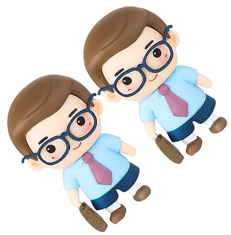 Abaodam 2pcs Cute Dad Birthday Cake Toppers for Father's Day Cake Decorations for Parties and Celebrations for Birthday Thanksgiving and Retirement Events