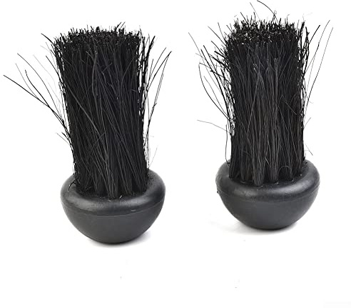 HpLive 2 Stück Kaminbürsten，kaminbesen，runder Kaminbürstenkopf，Ersatz Rund Companion Set Herd Kamin Bürstenkopf Nachfüllungen für Zuhause und Kaminreinigung(2 Stück)