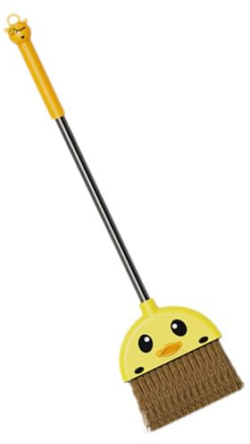 Didiseaon Toddler Broom Kids Cleaning Broom Lovely Mini Duck Shape Compact Handle Home Room Cleaning Tool
