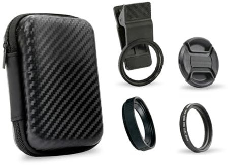 Heilanole Objectif Macro Professionnel pour Téléphone avec Lentille HD 4K 20X de 37 mm pour la Photographie Rapprochée sur Smartphone