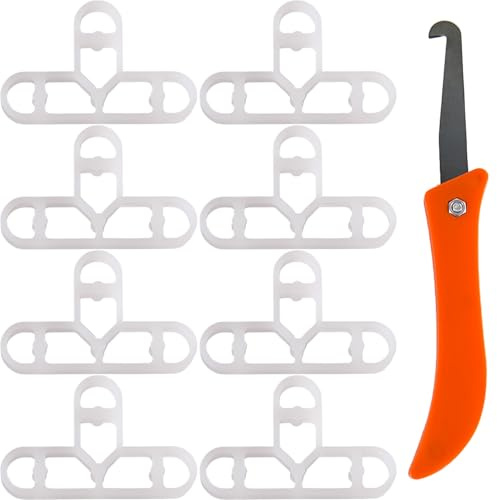 100Pcs Tile Spacers, 10mm T-Shaped Plastic Spacers Decking Spacers | Tiler Leveling System Tool Floor Wall Tiler Decking Tiles Garden Brick