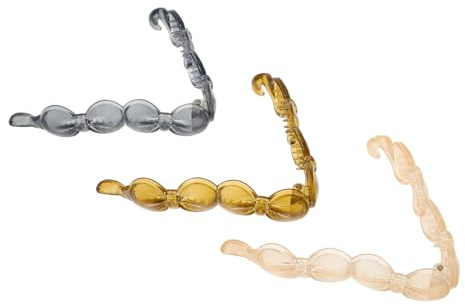 DECORNIJIA 3 Piezas Pinza de Plátano Pequeña Lazo Pinzas Cabello Pasadores de Lazo para Mujer Lindas para Sujetar Moños y Coletas para Uso Diario para Mujeres y Niñas