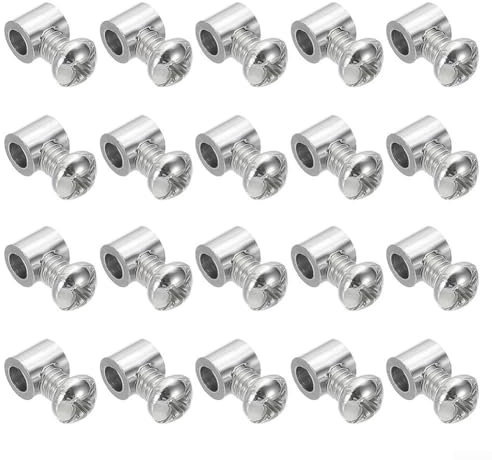 Lot de 20 clips pour câble métallique durable en métal robuste pour diverses applications (vis cruciformes B)