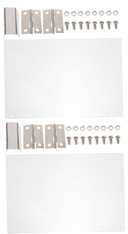 PRETYZOOM Popcorn Machine Replacement Door Panels 36.3x21.5cm Thickened Pvc Protective Panel Set for Commercial Popcorn Maker Accessories Left and Right Side, Suitable for Home and Party Use