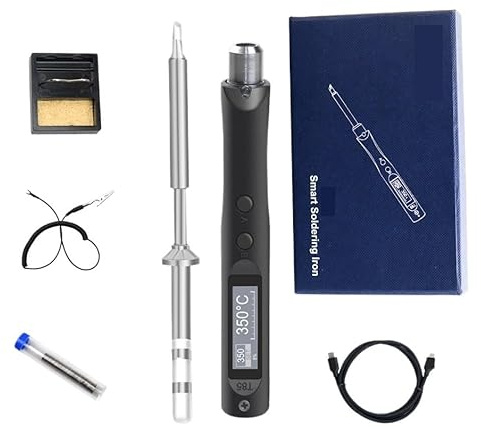 Smart Portable Electric Soldering Iron PD/DC 65W with Iron Tip Fast Heat Soldering Iron Station Kit(with TS-BC2 tip)